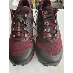 Salomon Sense Ride 4 Trail Running Shoes Burgundy Quicklace Outdoor Hiking